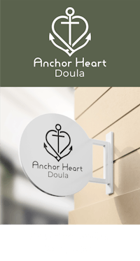 Anchor Heart Doula mock of logo, lead generation up by 25%
